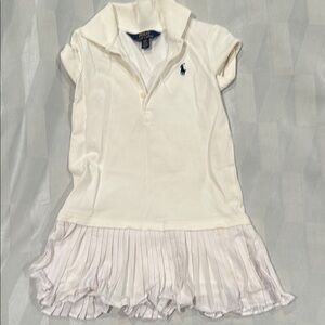 Polo by Ralph Lauren Kids White Pleated Dress